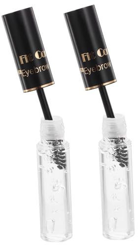 Gel Fissatore Sopracciglia Trasparente 2 Pezzi da 10g Resistente Sudore | Quotidiano di Donne e Ragazze, Confezione 2 Pezzi da 10g, Applicazione Semplice, Corpo in Plastico