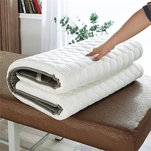 Kosmetikliege Auflage Wimpernliege Kosmetikliege Matratze für Kosmetikstudio Bettmatratze mit Atemlochmassagezubehör Trapez Weiß 5cm 70x180cm