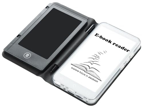Okeeyseda Lector de Libros Electrónicos de 5 Pulgadas con Pantalla Táctil de Tinta Electrónica, 2 + 16 GB, Lector de Audio y Vídeo PDF Portátil con Tableta de Escritura y Protectora
