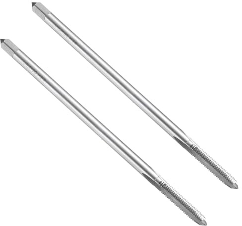 QUARKZMAN 2 Stück HSS Gewindebohrer, M6 x 1, 150mm Extra Lang Metric Gewindeschneider, Rechtsgewinde