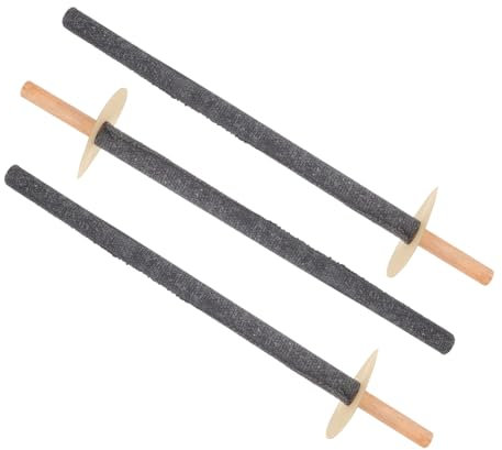 Yardwe 3 Pezzi Torcia da Legno Fiaccole per Decorazioni Esterni con Facili da Trasportare e Utilizzare per All e