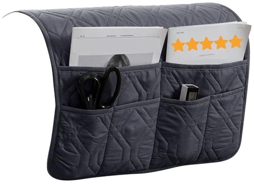 ILiemao Sofa Armlehnenbezüge Sesselschoner Sesselauflage Armlehnenbezüge Armkappen Für Sessel Sofa Couch Armlehnenbezug Bequem Wasserfest Armlehnenschoner Weiche(Dunkelgrau)