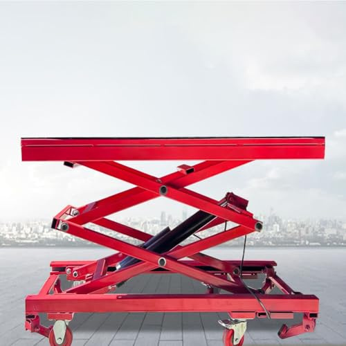 Tavolo elevatore idraulico – Carrello con piattaforma a forbice portatile e resistente, capacità 200 kg per uso in magazzino, carrello di sollevamento mobile