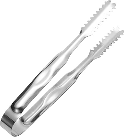 Pinzas pequeñas de acero inoxidable para servir azúcar, pinzas de hielo, aperitivos de cocina, para café, fiesta, postre, fiesta, acero inoxidable, pinzas de azúcar