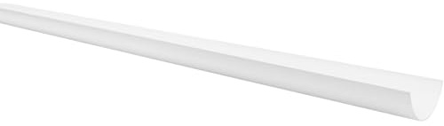 RM300W White Polypipe Miniline 75mm Gutter 2 x 1 metre Lengths Suitable for shed, Garage, Conservatory