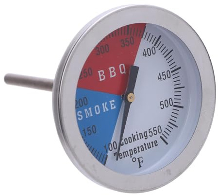 Jiawu Thermomètre de Gril Polyvalent de 100 à 550 ℉ avec Grand Cadran, Idéal pour Divers Environnements de Cuisson