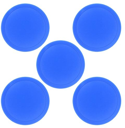 RWAJZAX 5 Pezzi 3 Pollice Plastica Rotonda Air Hockey Pucks Sostituzione Tavoli Pesanti Facile Da Usare Hockey Sostituzione Pucks Ball