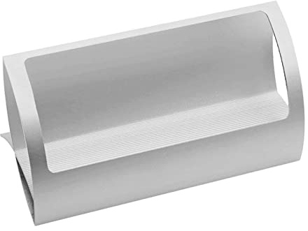 KBOLAE Snygg aluminiumlegering skrivbord Q form visitkortshållare för mässor silver