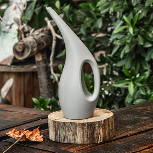 Annaffiatoio per – Attrezzo da giardino interno, Vaso da irrigazione in durevole, beccuccio ergonomico | Accessorio per irrigazione leggera per fiori, erbe, verdure, balcone, patio, serra, J