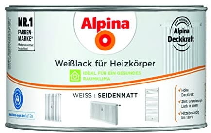 Alpina Weißlack für Heizkörper 300ml seidenmatt