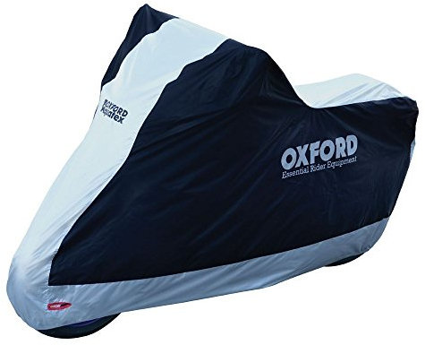 PIAGGIO VESPA PX125 Oxford Aquatex Waterproof Motorbike Silver Black Bike Cover