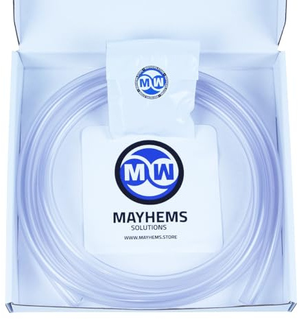 Mayhems - Water Cooling PC Premium Soft Tubing - Ultra Flex PVC - High Flexibility Version, 10 mm (3/8) Inner Diameter x 16 mm (5/8) Outer Diameter, 3 Metre Length