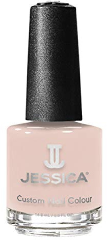 JESSICA Custom Colour Long Lasting Nail Polish, Pastel Pink, Cougar, 14.8ml | Pastel pink crème shade, Chip resistant nail polish, Rich colour with high-gloss finish, Professional nail paint