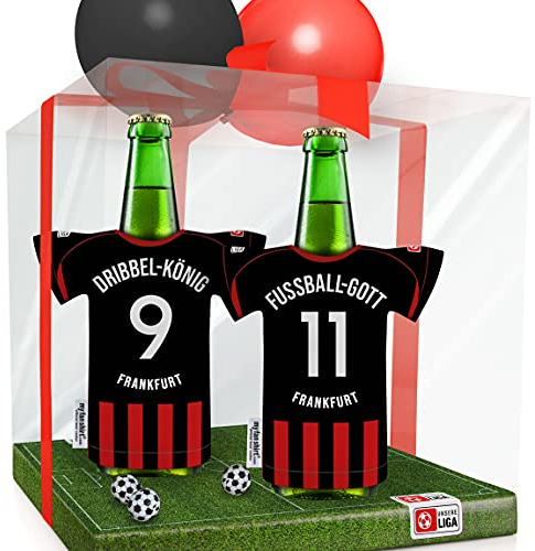 Männer-Geschenk für Frankfurt-Fans PERSONALISIERBAR | Fanartikel Geburtstags-Geschenk Mann Freund Opa Bruder Offizieller Trikotkühler by MYFANSHIRT.com