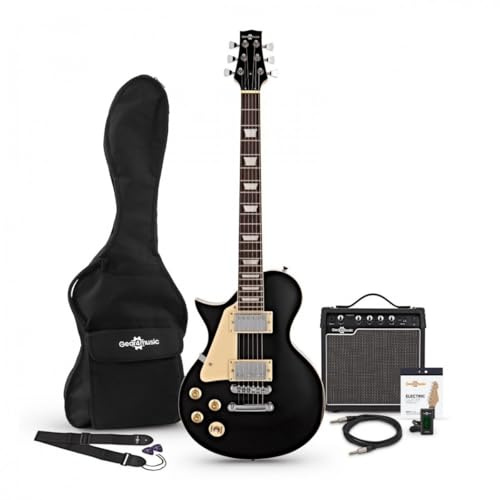 Linkshänder E-Gitarre Anfänger Pack mit 15W Amp von Gear4music