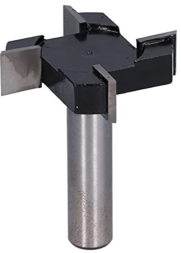 Yuecoom CNC Plattenfräser, Oberfläche Fräser Bit Planfräser Fräser Hobelfräser Hobelfräser,CNC-Fräser 4 Zähne T-förmiger Fräser für die Oberflächenholzbearbeitung, Fräser mit großem Durchmesser