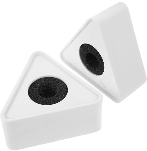 NUOBESTY 2 Piezas de Forma Triangular estación de micrófono Logotipo de estación emblemas de identificación de micrófono Decoraciones Logotipos de para Accesorios de