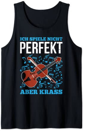 Bratsche Spielen Viola Musik Bratschist Orchester Violist Tank Top