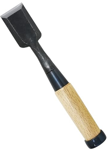 KAKURI Japanese Wood Chisel for Woodworking 1-3/8inches (36mm), Made in JAPAN, Wood Chisel Oire Nomi, Razor Sharp Japanese High Carbon Steel Blade, White Oak Wood Handle | Oire Nomi Bench Chisel for Mortise & Tenon Joinery, Dovetailing, Furniture Making, Carving – White Oak Handle, Made in Japan