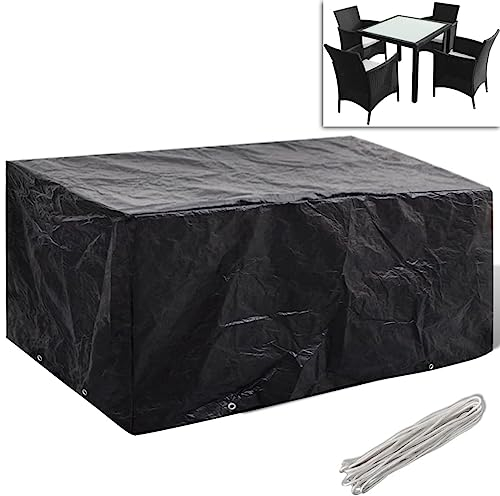 Chaduof Housse de Salon de Jardin 8 œillets 180 x 140 x 90 cm,Canape De Jardin,Petit Salon De Jardin Exterieur,Petit Salon De Jardin