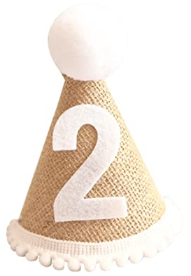 Gogogmee 1 Stück Kinder Geburtstag Hut Kinder Entzückende 1 Jahr Alt Party Hut Jungen Mädchen Plain Foto Prop