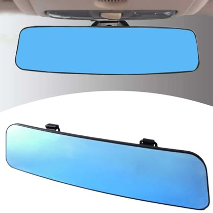 Xibao Retrovisor Interior Coche,Accesorios de Automóviles Interior,Espejo Retrovisor Coche,Protección Antideslumbrante,Adecuado para la Mayoría de los Automóviles,Camiones,Minivans,SUV,etc (Azul)