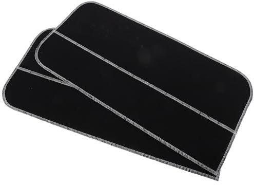 DECOMELODY Contenitore per Posate Nero Anti Ossidazione Grande Capacità, Borsa Organizer per Posate per Negozi e Ristoranti, Confezione da 2 Pezzi
