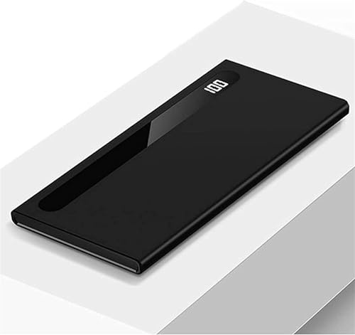 Chargeur Portable Power Bank 100000 mAh 2,1 A, Batterie Externe à Charge Rapide avec écran LED numérique, 2 Ports USB et 2 entrées USB-C, for téléphone, Android(D)