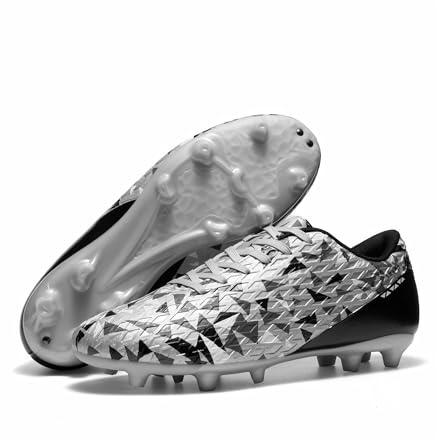 DREAM PAIRS fotbollsskor för män, vuxna, fotbollsskor, spets, stadiga, groud atletiska utomhusträning, fotbollsskor