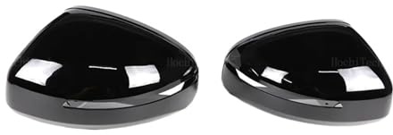 SPOUPKFKCK Spegelkåpa Bilsidobackspegelkåpa Kåpa Trim Passar for Audi TT TTS RS 8J MK2 2007-2014 R8 42 2007-2015(1 pair black)