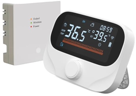 Rechory Smart Thermostat for House | 7 Days Programmable Sensor Thermostat,Boiler Temperature Control Monitor - for Home Office Bedroom Living Room Indoor Boiler Greenhouse RV