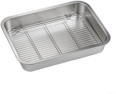 NEIQIUWING för premium bakform med galler, robust plåt för stekning och kylning, lätt att rengöra, för perfekt för kakor bröd fjäderfä, praktiska kökstillbehör för hushåll och