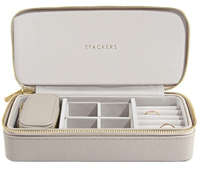 Stackers Taupe Groß & Petite Reise Schmuckschatulle