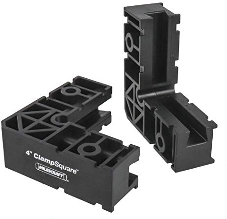 Milescraft 4010 10,2 cm Klemmwinkel – 90 Grad Eckklemme, Positionierungs-/Montagequadrate für kleine Projekte, Schmuckschatullen, Boxen usw., schwarz