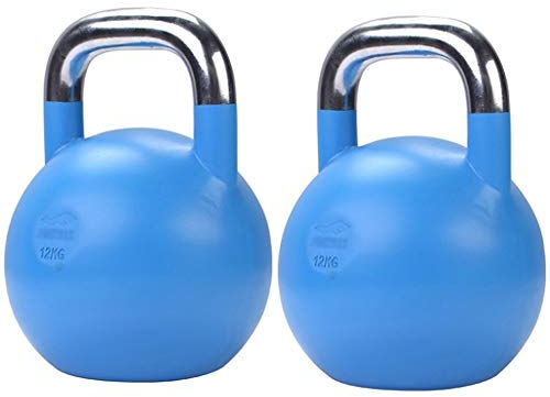 ZYCSKTL Kettlebells Competitive Kettle, Hanteln for Arm Ausbildung Fitnessgeräte, Trainingsraum Yoga Kettle, Home Fitness Kettle (Color : 12kg Blue)