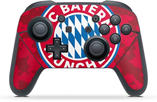 DeinDesign Skin kompatibel mit Nintendo Switch Pro Controller Folie Sticker FC Bayern München Camouflage FCB