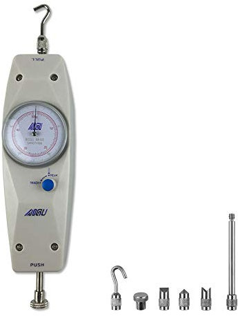 Toplionace Dinamometro con Puntatore 500N, Misuratore di Forza Analogico in Opposizione Quadrante Misuratore di Forza Meccanico Tester di Trazione 50KG Corsa 10MM
