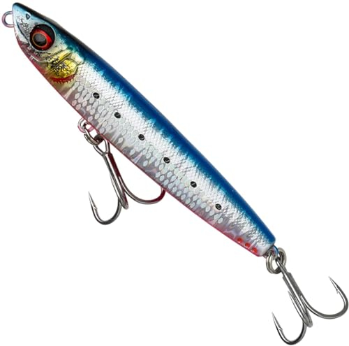 Savage Gear Kunstköder zum Meeresangeln Cast Hacker 13cm 93g extra Sinking, Farbe:Pink Belly Sardine