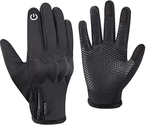 Thermo-Laufhandschuhe für Männer und Frauen, Winter-Fahrrad-Touchscreen-Handschuhe, rutschfeste Thermo-Handschuhe für den Außenbereich, Sporthandschuhe