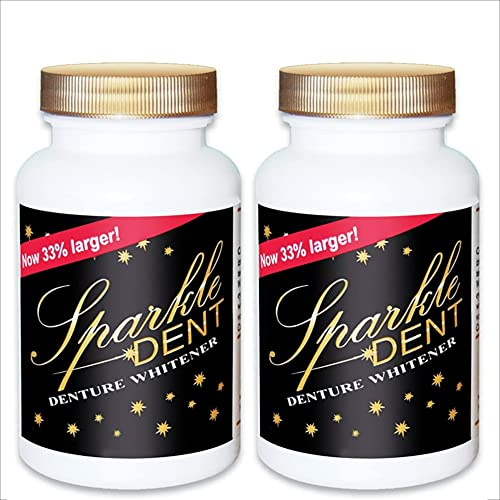 Sparkle Dent Denture Cleaner | Removes Tartar, Calculus and Stains from Full Partial Dentures and Its Economical | 2 Bottles
