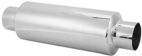 Auspuff Schalldämpfer, Auspuff Schalldämpfer 2,5 Zoll Straight Through Edelstahl Schalldämpfer Baumwolle Universal