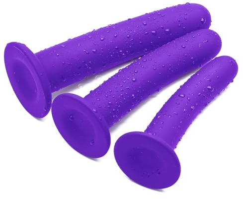 FST 3Pcs Dildo Set Silicone Anal Dildo Anal Butt Plug Anal Toys with Powerful Suction Cup for G-Spot Stmulation Prostate Massage Anal Sex Toys for Men Women Couples Beginner Anal Training Masturbation