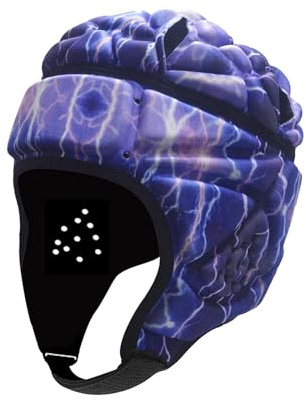 Perfeclan Casco de Rugby para niños, Gorra Protectora de Rugby, Casco de Rugby Ajustable, Protectores de Cabeza de Rugby para Entrenamiento de lanzadores, Estilo c