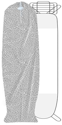 Protector de Polvo para Tabla de Planchar, Impermeable/Resistente a Insectos/Manchas - Accesorios, Diseño Todo Incluido - Cubrepolvo (167 * 63cm), Tabla de Planchar Funda Exterior del Embalaje