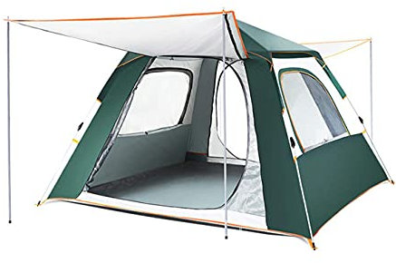 Campingzelt, automatisches Kuppelzelt-Überdachung, sofort aufklappbares, wasserdichtes Zelt, Familien-Campingzelt für 3–8 Personen für Camping, Wandern, Reisen, Outdoor-Aktivitäten