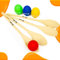 METIS Play Egg & Spoon Set [4 Pack] | Classic Balancing Race Game - Sturdy Plastic Spoons & PVC Eggs Ideal for Sports Days & Family Fun
