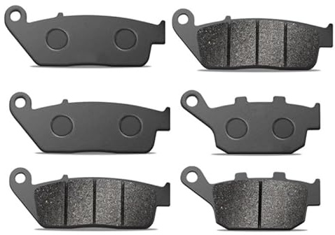 YIJIAVSX Pastillas De Freno Delanteras para Motocicleta para Macbor para Montana XR5 KY500X 525X ZF500GY 500F ZF500 Pastillas De Freno De Disco Traseras(Full Set)