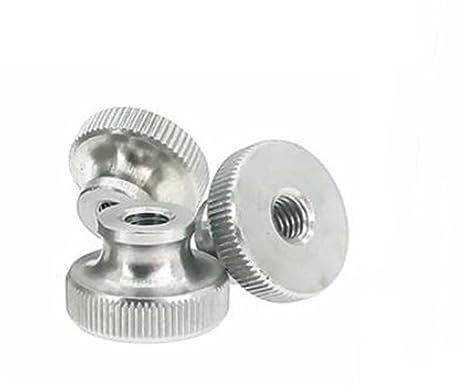 Handdrehschraube, 1–10 Stück, M2–M12, Edelstahl 304, Stufen, hoher Kopf, Rändelmutter, dekorativer Nagel for Werbung (Farbe: Sackloch_M10, 1 Stück)(Through hole-M2 10PCS)