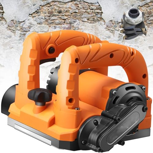DUXMM Raboteuse Murale électrique 6800 W 220 V, Pelle à béton électrique, Profondeur réglable 0-4 mm, Vitesse réglable 9000 TR/Min, pour Granit, Pierre,5800W