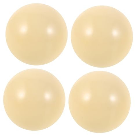 GAROZATION 4stücke Weisse Billardkugel Standard Übungs-billardkugel Automatische Snookerball-trainingsmaschine Kleine Billardkugeln Glatte Harzoberfläche Billard-spielball Billardzubehör